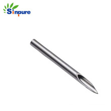 Sinpure Customized Stainless Steel 304 Needle Tube with Grinding Cut on Three Sides